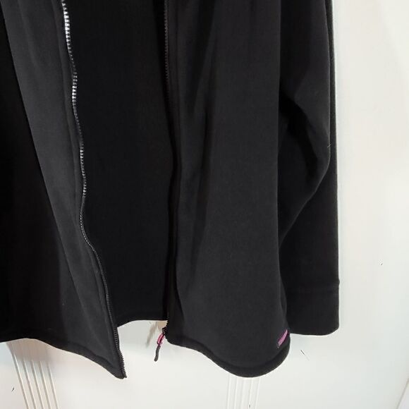 Plus Size Calvin Klein Performance Women's Black Fleece Jacket - Picture 7 of 10